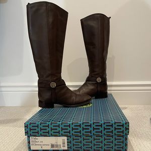 Tory Burch Boots / Brown / 8 / Gold Hardware